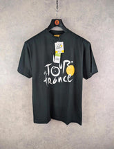Tour de France T-Shirt Mens Small S Black Print Official