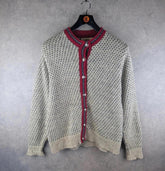 L.L. Bean Jumper Womens L Large Vintage 80s Wool Button-Up Cardigan