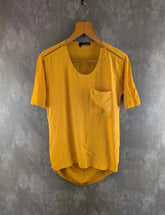 The Kooples Top Womens Small S Yellow Short Sleeve