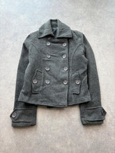 Y2K Peacoat Women’s Medium Grey Wool Blend Double Breasted Jacket