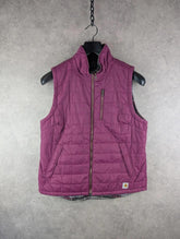 Carhartt Jacket Womens Large L Gilet Reversible Checked Workwear Gardening