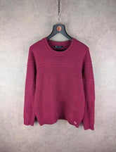 Crew Clothing Company Jumper Womens L Large Purple Knitted Pullover
