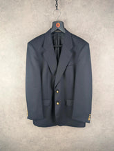 St Michael Blazer Mens Medium M Navy 40 Regular Vintage 90s