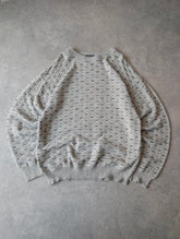 American Vintage Knitted Pullover Jumper Men’s Large Beige Made In USA Cotton