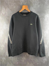 Lacoste Jumper Mens Large L Black Pullover