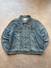 Y2K Denim Jacket Women’s 2XL Blue Trucker Oversized Casual Western