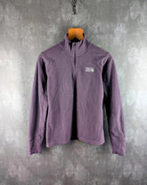 Mountain Hardwear Jumper Womens Small S Lilac Quarter Zip Fleece Pullover
