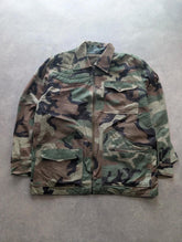 Vintage Air Force Utility Military Jacket Men's XL Camouflage 1980s Sherpa