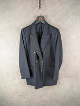 St Michael Womens Blazer Medium M Navy Vintage 90s