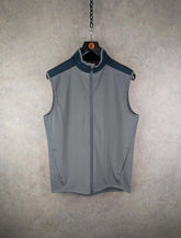 Wolsey Gilet Mens M Medium Grey Gold Training Gym New