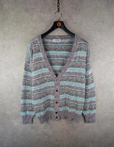 Artmo Jumper Mens XL Extra Large Vintage Cardigan Cotton Linen Italy