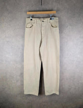 Versace Jeans Mens W32 L30 Beige 90s Vintage