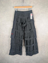 Criminal Damage Y2K Lattice Cargo Trousers Women’s XS Black