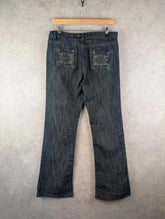 Ando Jeans Womens W32 L30 Blue Y2K Denim Flares High-Waisted