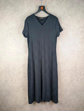 St Michael Dress Womens Extra Large XL Black Long Vintage 90s