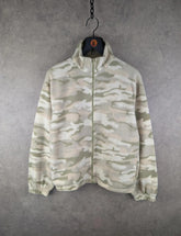 Authentic Clothing Company Fleece Womens Large L Camouflage Full Zip