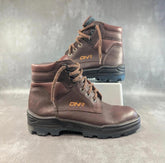 DNR Boots Mens UK Size 7 Brown Safety Steel Toe Caps