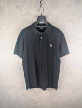 Paul Smith Polo Shirt Mens M Medium Black Zebra