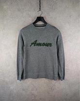 Quo Vardis Jumper Womens Large L Amour Embroidered Grey