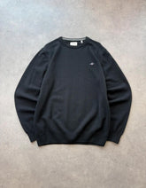 Gant Pullover Jumper Men’s XL Black Lambswool Knitted Casual Smart