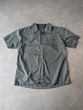Whispering Smith Shirt Men’s Large Grey Y2K Short Sleeve Button Up Skate