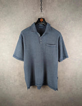 Old Ireland Polo Shirt Mens Extra Large XL Blue Vintage 90s