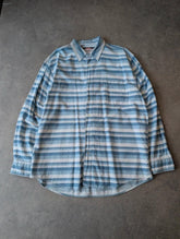 Levi’s Shirt Men’s Large Western Oversized Blue Striped Long Sleeve Vintage