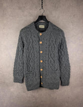 Gumps Cardigan Womens S Small Grey Wool Vintage