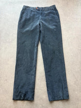 Vintage 1980s Corduroy Trousers Men’s W36 L33 Grey Made In Italy Straight Leg