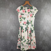 Rouje Floral Fit & Flare Dress Medium 10
