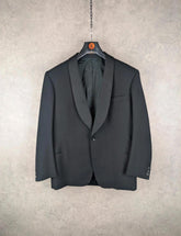 Vintage Italian Tuxedo Mens M Medium Black