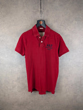 Abercrombie & Fitch Polo Shirt Mens Small S Red Y2K Short Sleeve