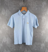Fiorucci Polo Shirt Womens Small S Blue Short Sleeve