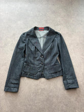 Class Denim Y2K Blazer Women’s Small Blue Fitted Tailored Made In Italy