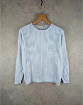 Tulchan Jumper Womens Small S Blue Knitted Pullover