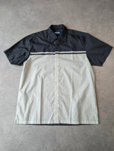 Camargue Shirt Mens Large Y2K Short Sleeve Skater Block Pattern Streetwear