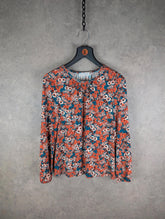 Kettlewell Top Womens Small S Floral Long Sleeve