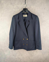 Windsmoor Jacket Womens Medium M Navy Wool Blazer Vintage