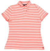 Tommy Hilfiger Polo Shirt Womens Large L Short Sleeve