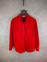 St Michael Shirt Womens L Large Red Christmas Long Sleeve