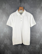 Jack Wolfskin Polo Shirt Mens Medium M White Short Sleeve