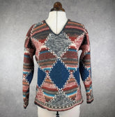 S.Mouts Jumper Womens S Small Multicoloured Vintage Knitted Wool Shetland