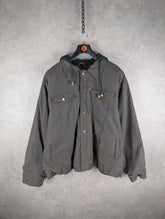 Canyon Jacket Mens 2XL XXL Brown Workwear Hooded