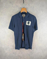 Kent & Curwen Polo Shirt Mens S Small Navy Short Sleeve New