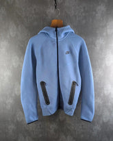 Nike Jumper Mens XS Extra Small Blue Technical Full Zip Hoodie