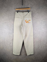 Karl Kani Jeans Mens W32 L32 Cream Tapered Vintage Y2K Deadstock