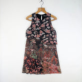 Desigual Dress Womens Medium Multicolour Floral Layered Sleeveless Y2K Boho