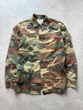 Vintage Italian Army Field Jacket Men’s Large Woodland Camouflage Military