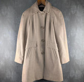 London Fog Womens Coat Womens S Small Cream Overcoat