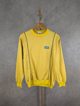 Crane Tracksuit Mens Large Vintage Yellow Sweatshirt Joggers Set 90s Sportswear